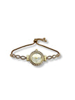 Adjustable Round Diamante Watch