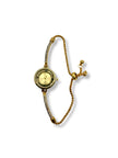 Adjustable Falling Diamante Circle Watch