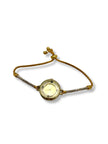 Adjustable Falling Diamante Circle Watch