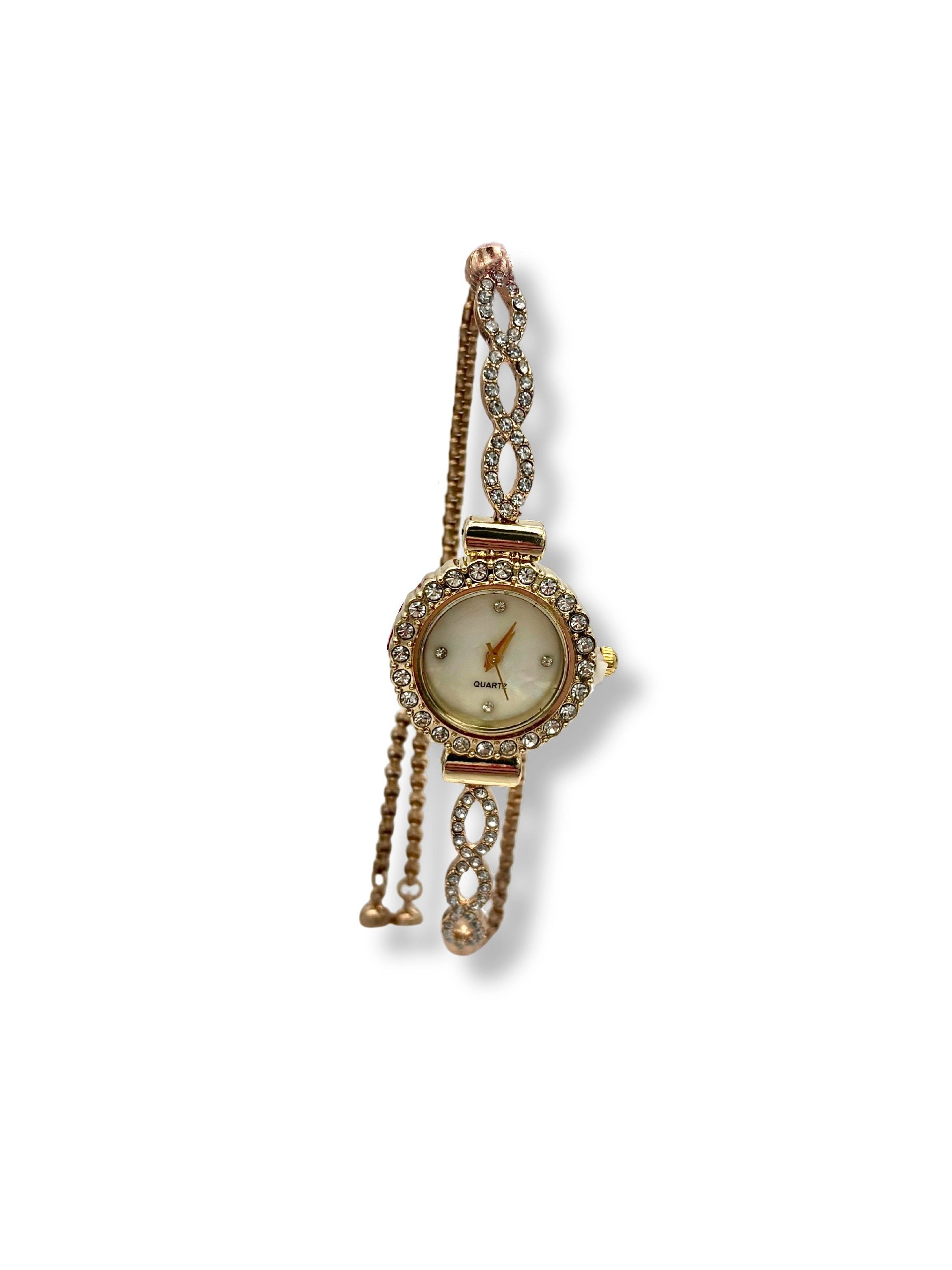Adjustable Round Diamante Watch