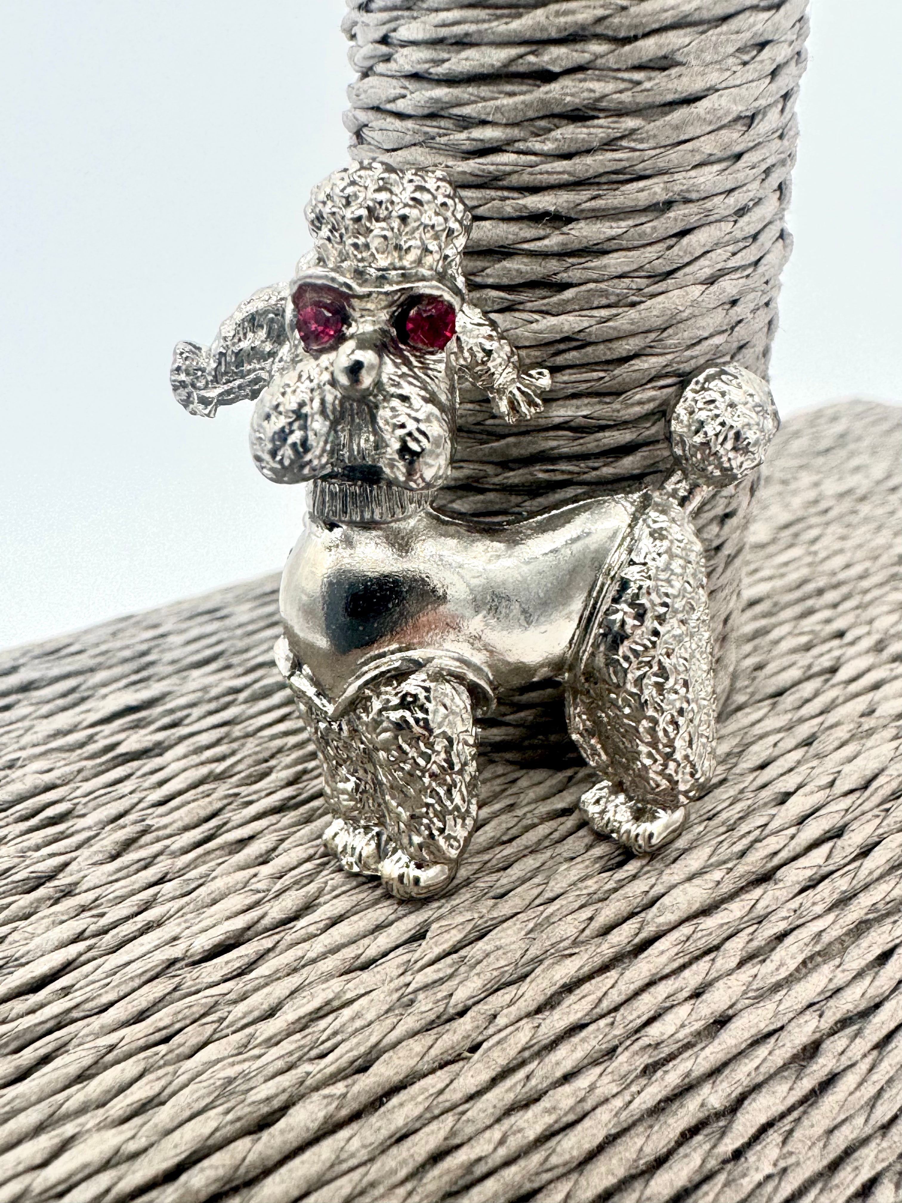 Vintage Poodle Brooch