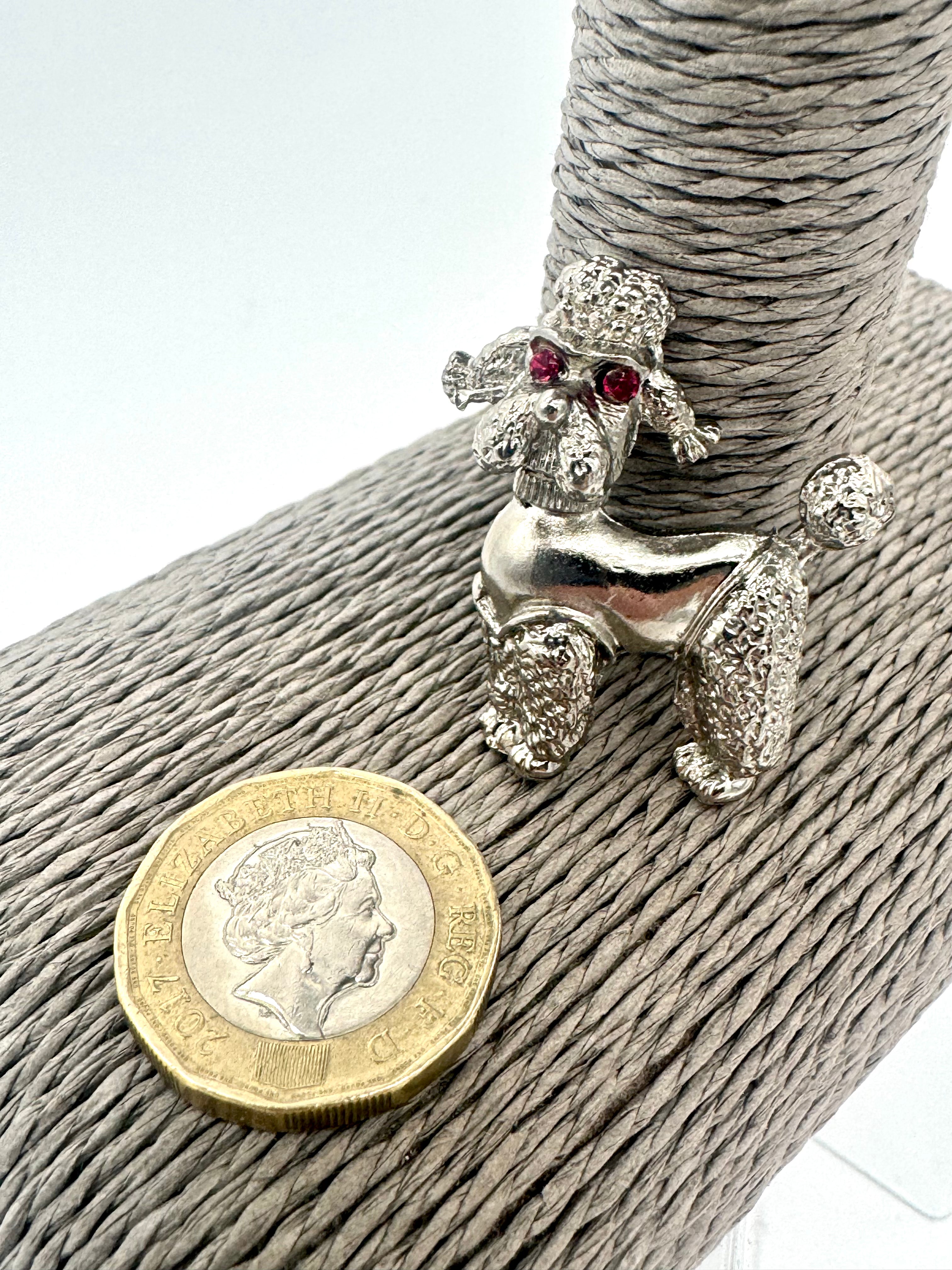 Vintage Poodle Brooch