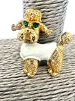 Vintage Gold Tone Poodle Brooch