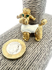 Vintage Gold Tone Poodle Brooch