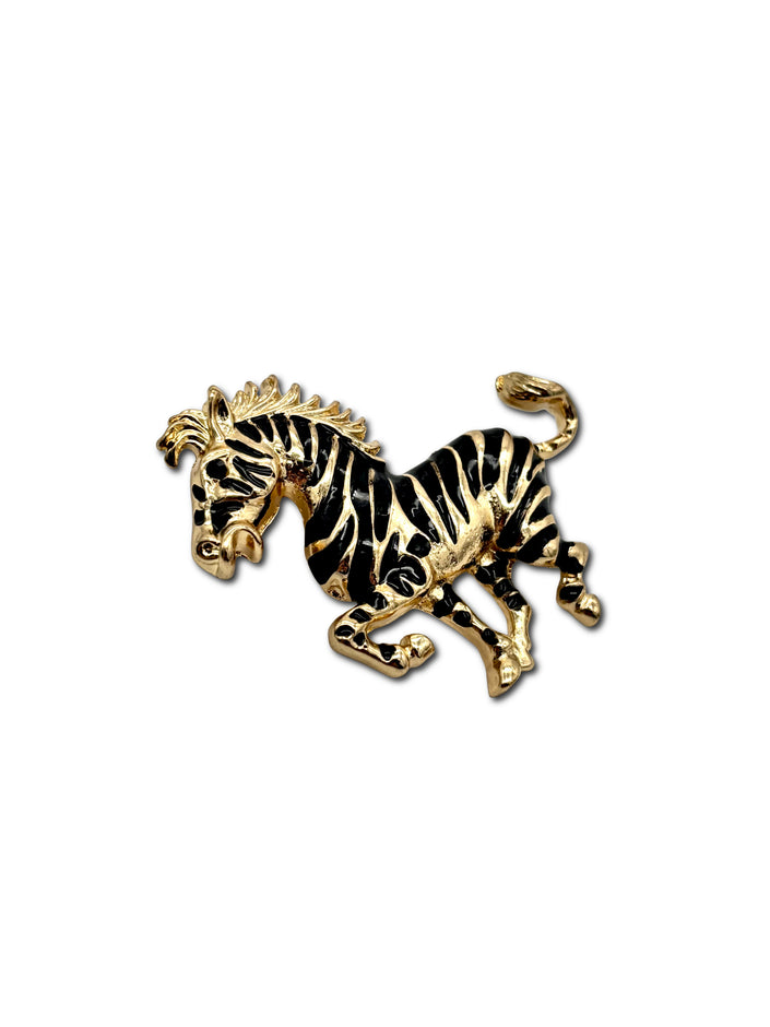 Zebra Brooch