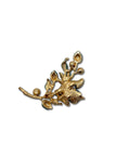 Blue and Gold Floral brooch