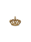 Gold-Toned Crown Brooch