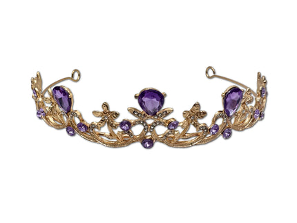 Gold and Amethyst Coloured Tiara