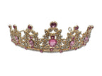 Gold and Pink Coloured Tiara
