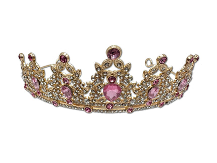 Gold and Pink Coloured Tiara