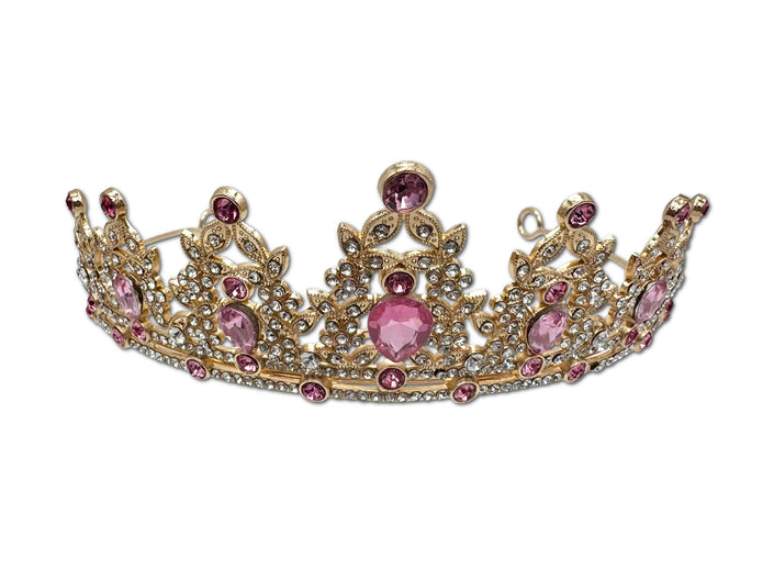Gold and Pink Coloured Tiara