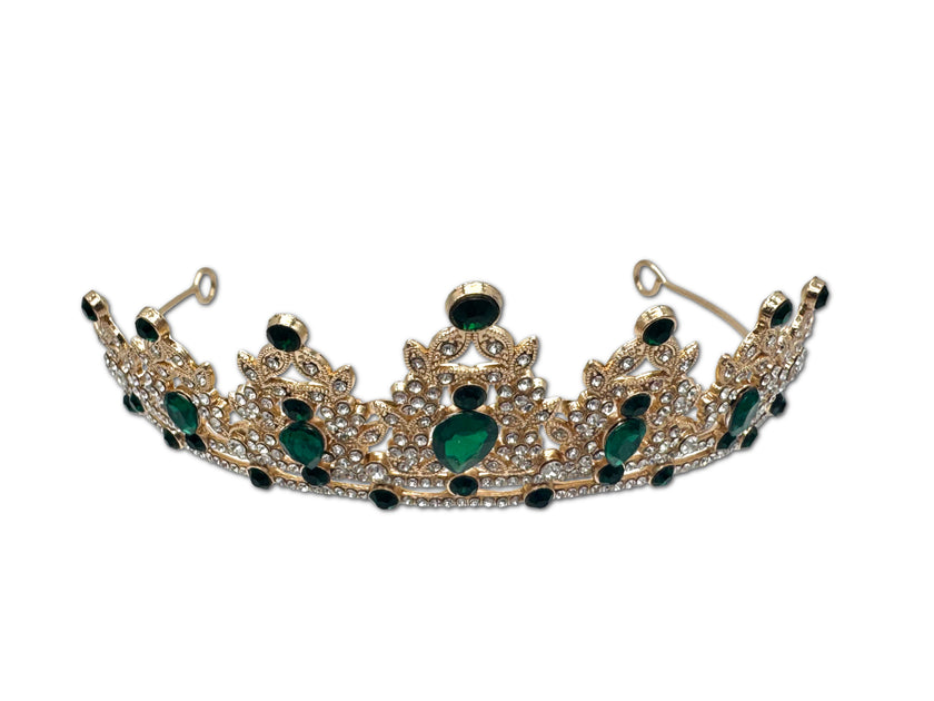 Green and Gold Coloured Tiara