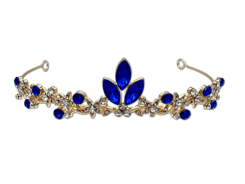 Cute little Sapphire Coloured Encrusted Tiara