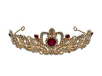 Ruby and Gold Coloured Tiara