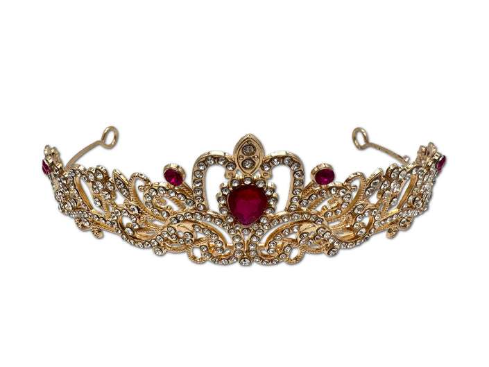 Ruby and Gold Coloured Tiara