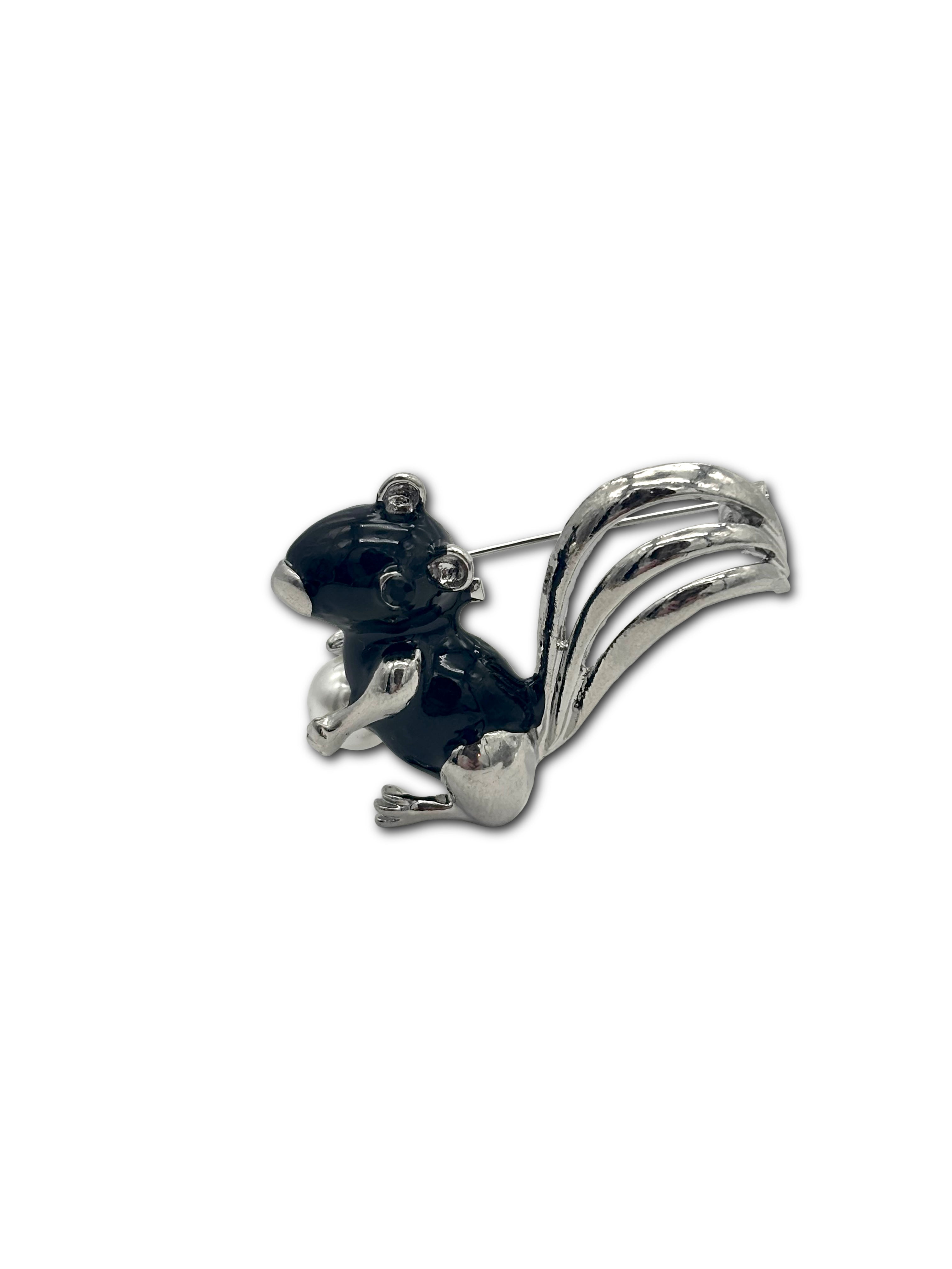 Squirrel Brooch