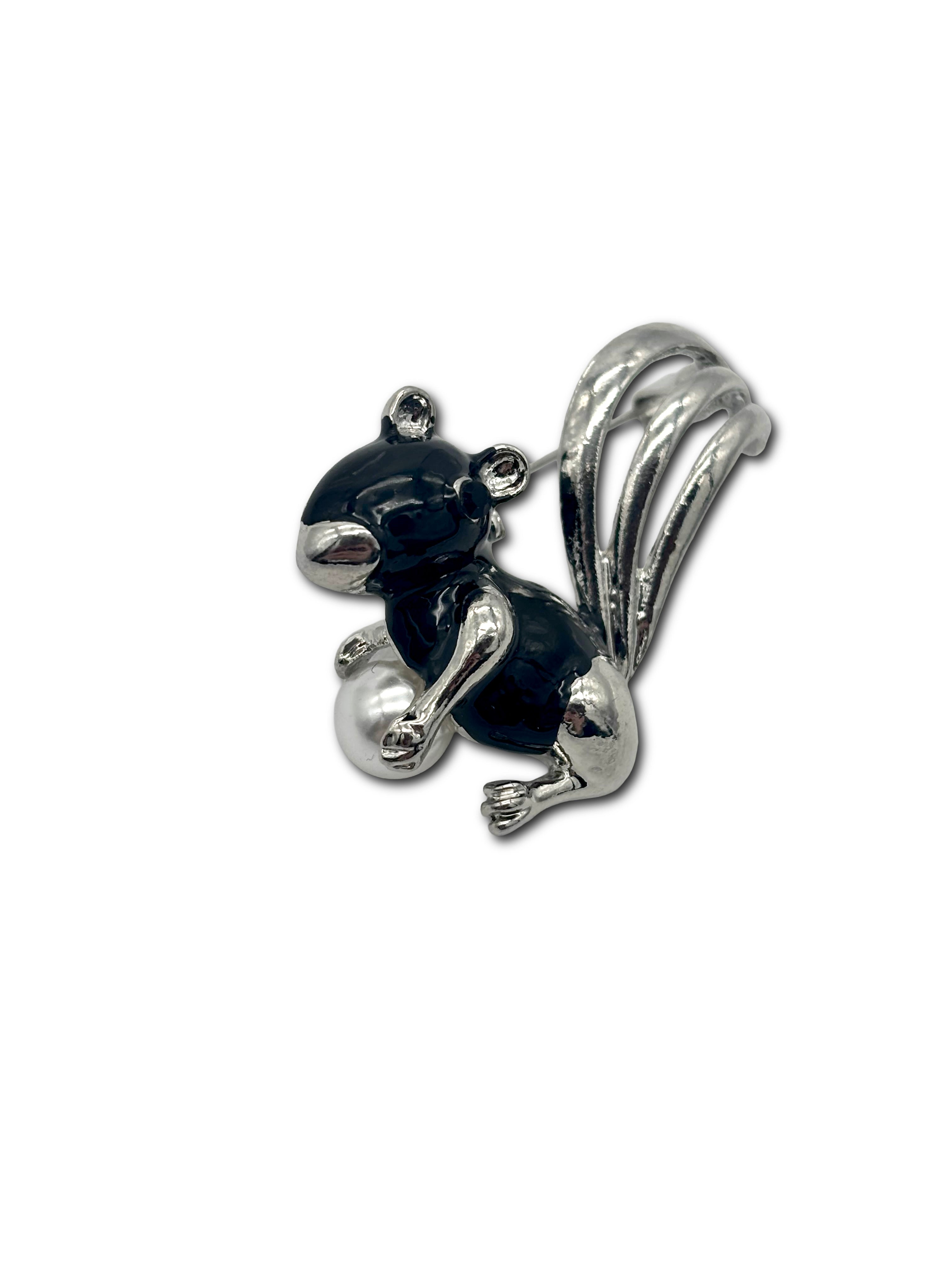 Squirrel Brooch