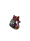Kitties Enamel Brooch