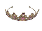 Gold and Pink Coloured Tiara