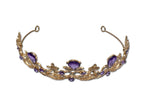 Gold and Amethyst Coloured Tiara