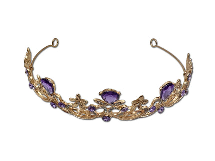 Gold and Amethyst Coloured Tiara