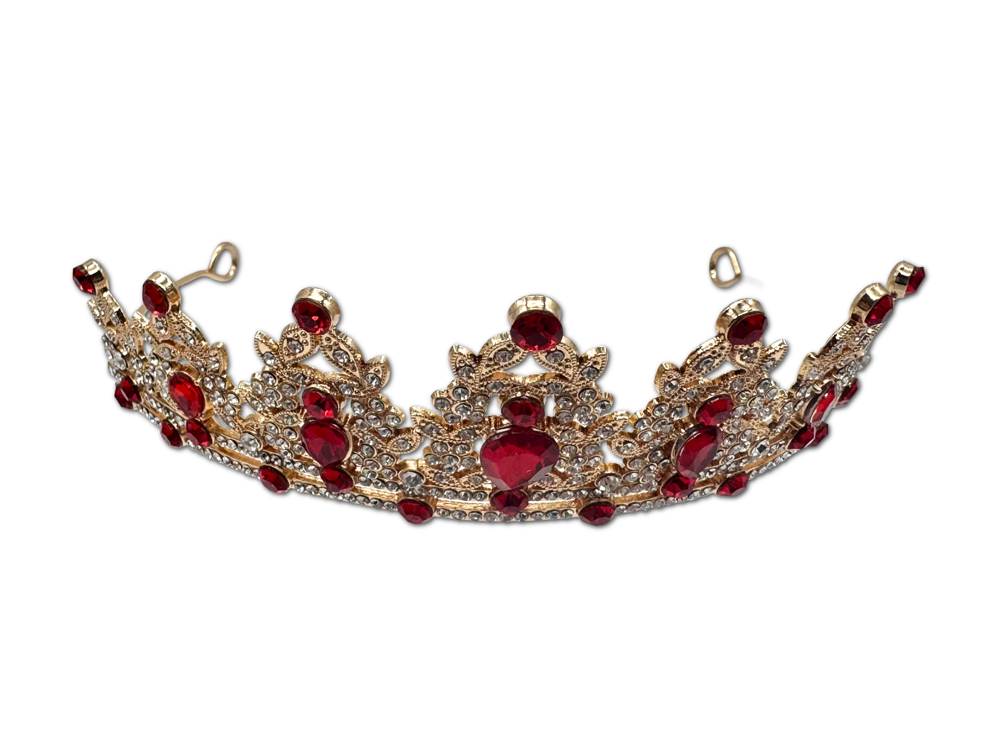 Red and Gold Coloured Tiara