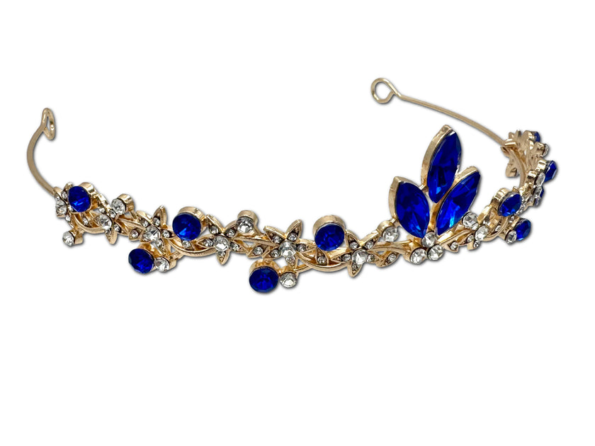 Cute little Sapphire Coloured Encrusted Tiara