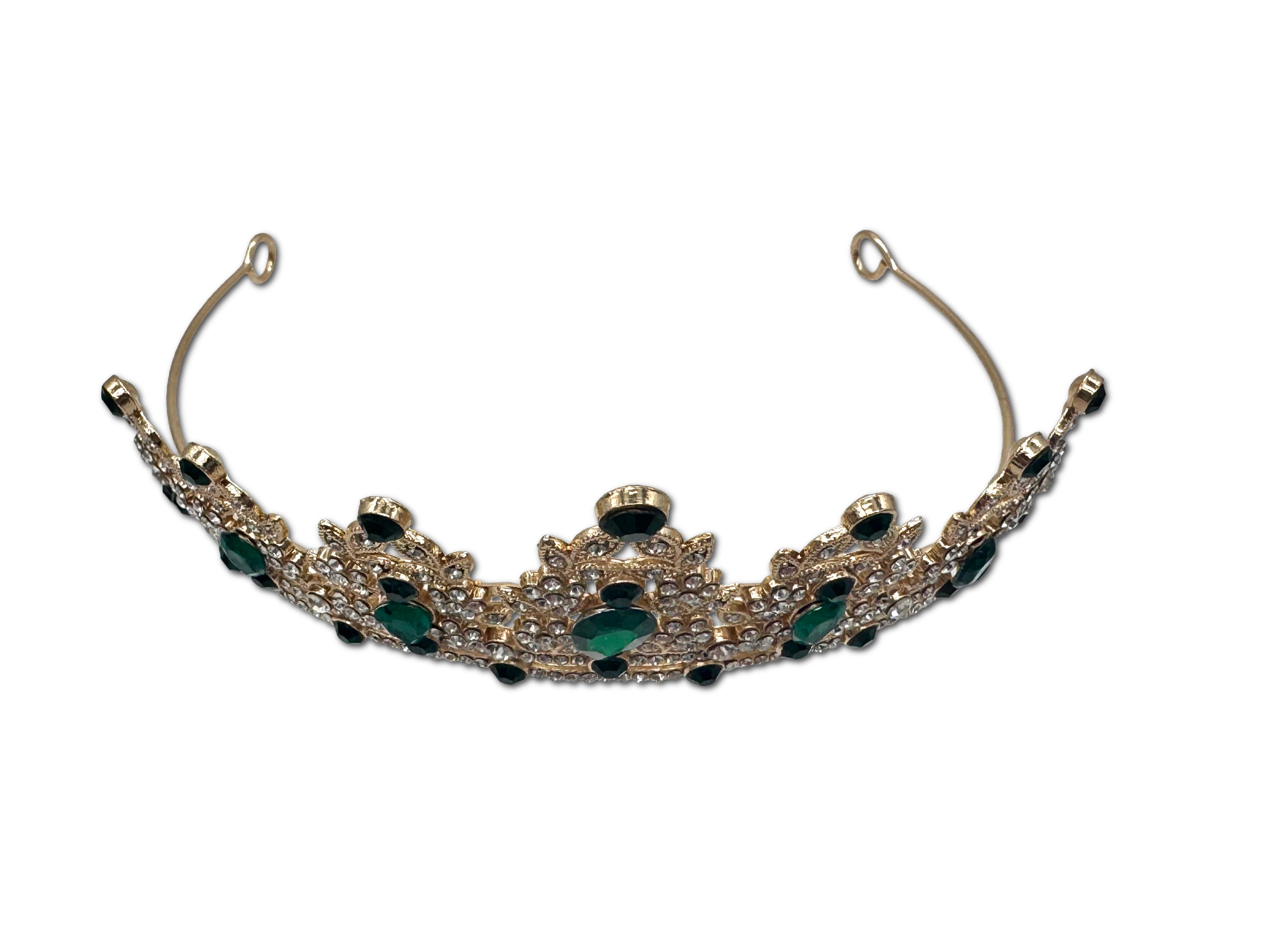 Green and Gold Coloured Tiara