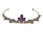 Dainty little Amethyst and Gold Coloured Tiara