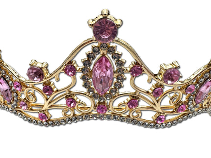 Gold and Pink Coloured Tiara
