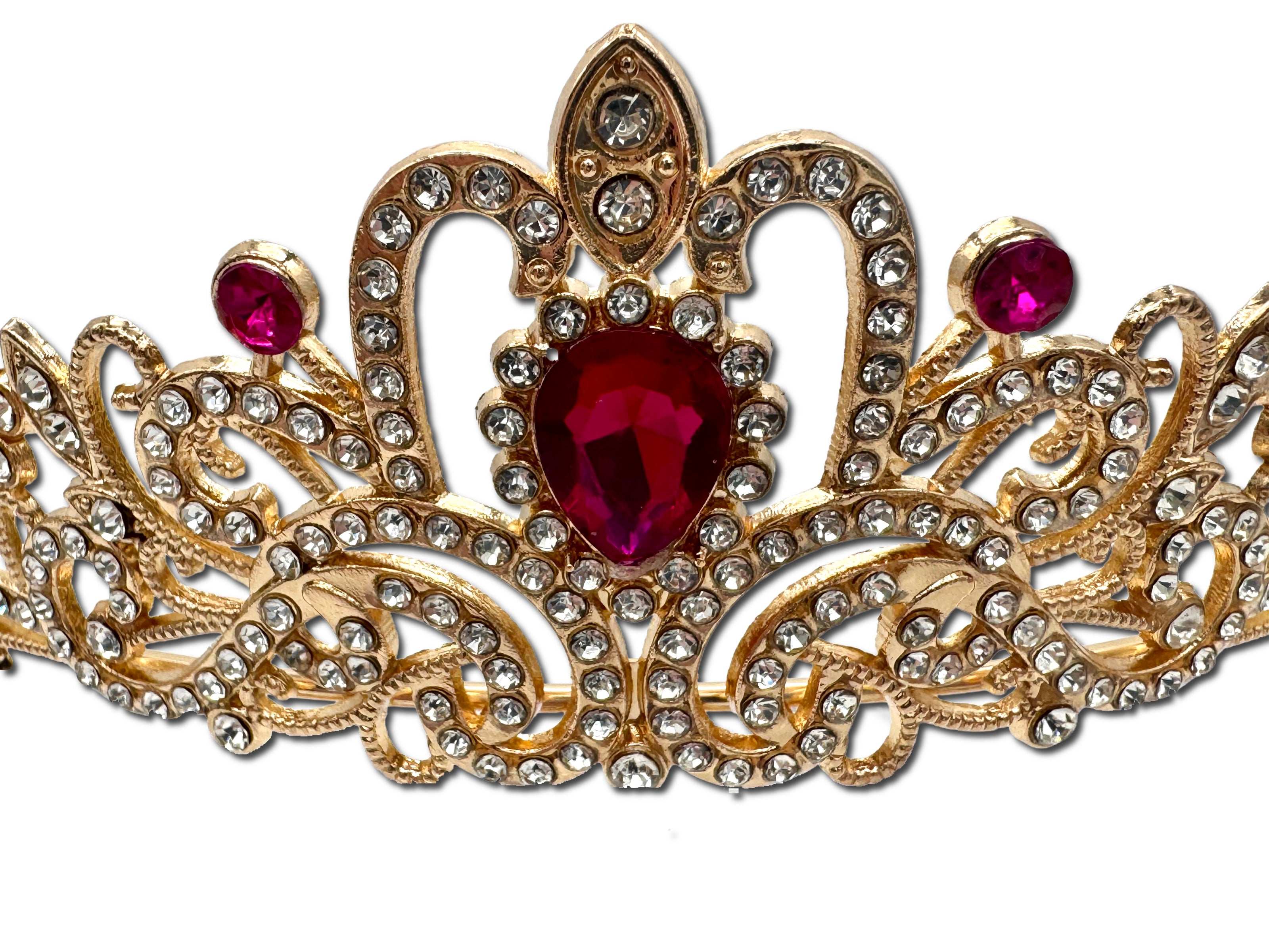 Ruby and Gold Coloured Tiara