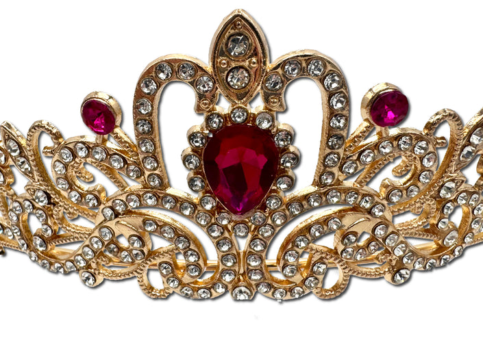 Ruby and Gold Coloured Tiara