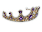 Regal 5 point Amethyst Coloured Tiara