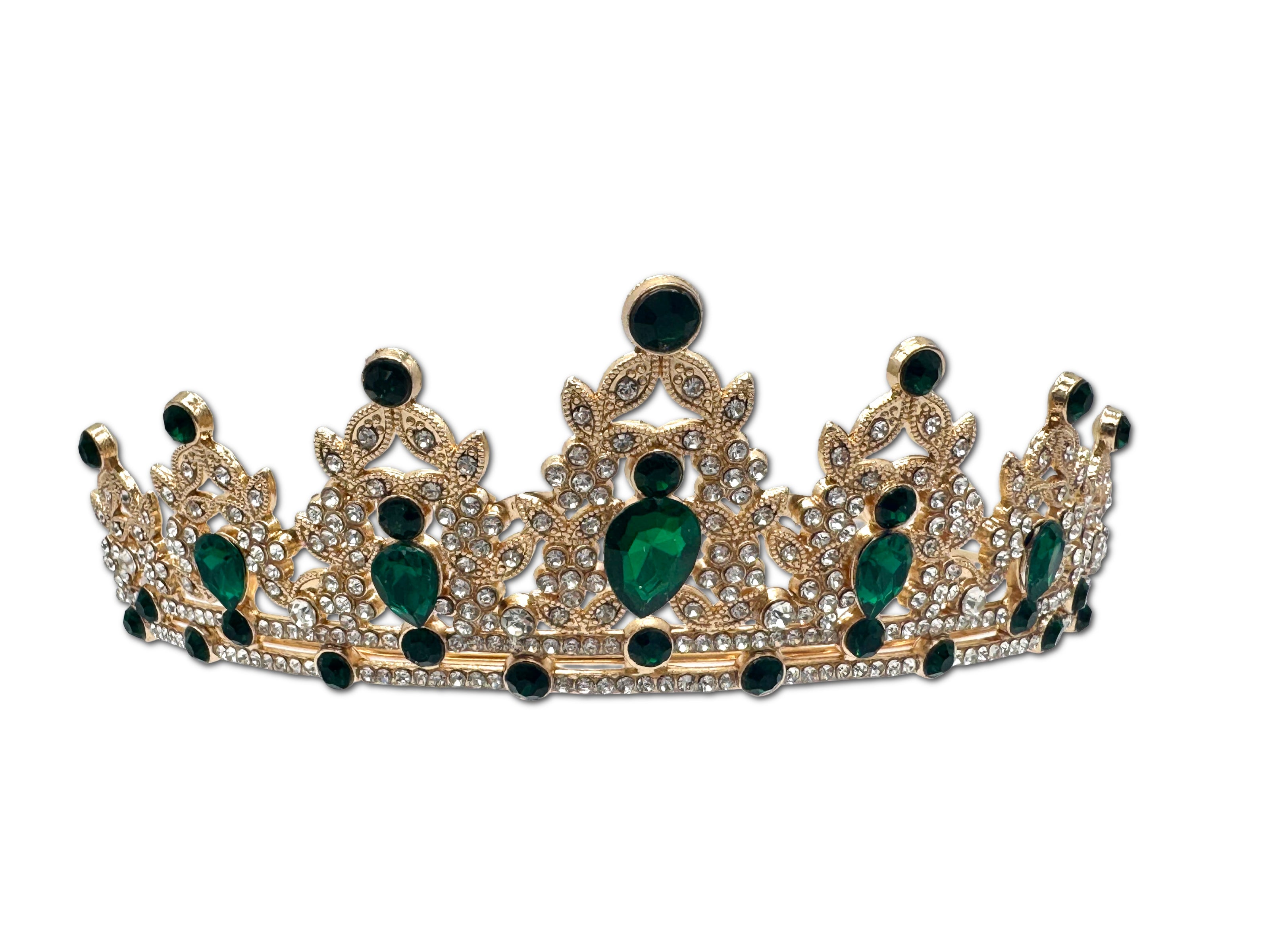Green and Gold Coloured Tiara