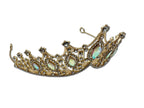 Regal Gold Coloured and Clear Stone Tiara