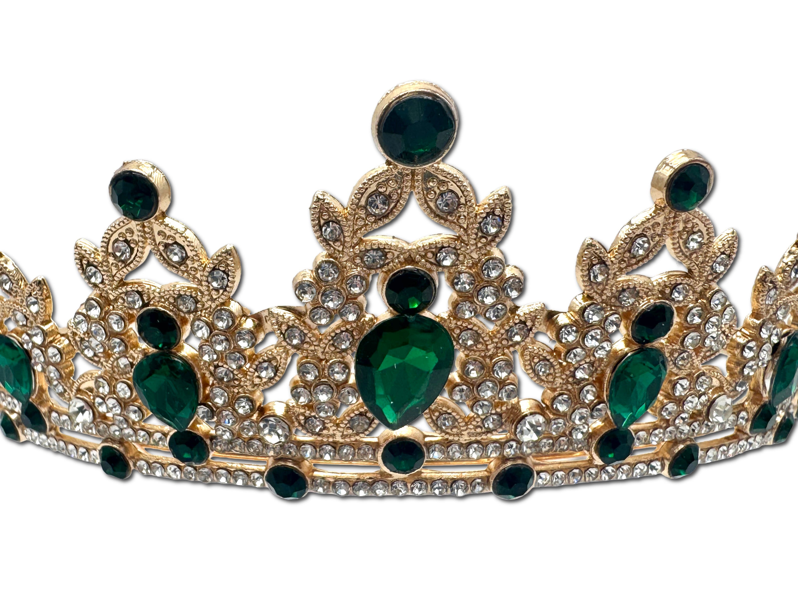 Green and Gold Coloured Tiara