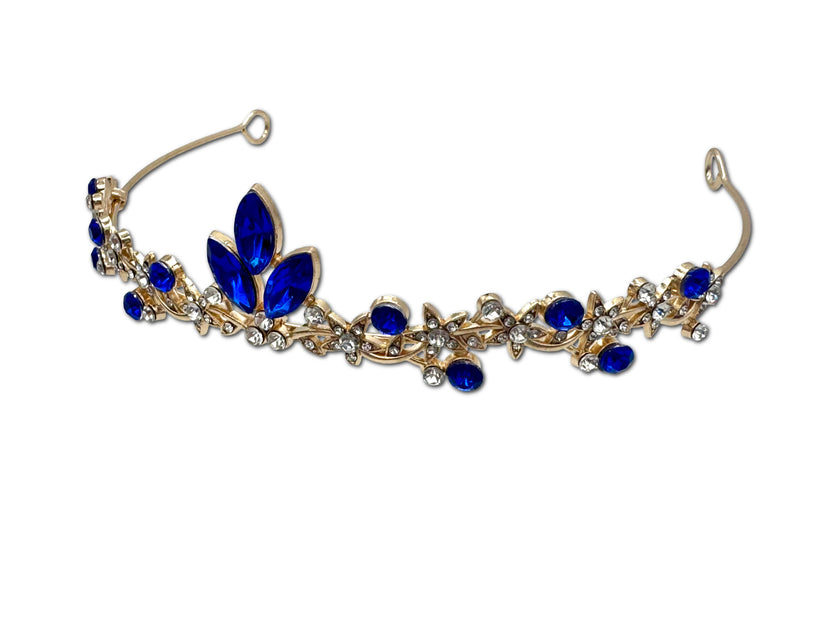 Cute little Sapphire Coloured Encrusted Tiara