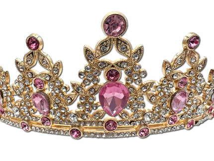 Gold and Pink Coloured Tiara