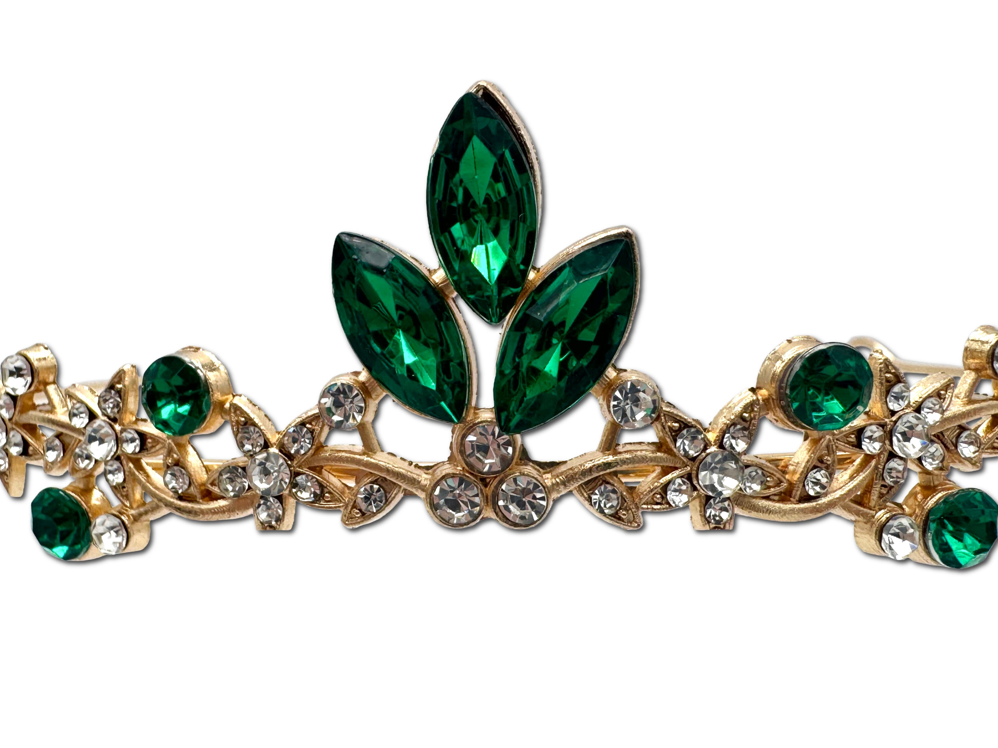 Gold and Green Coloured little Tiara