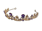 Gold and Amethyst Coloured Tiara