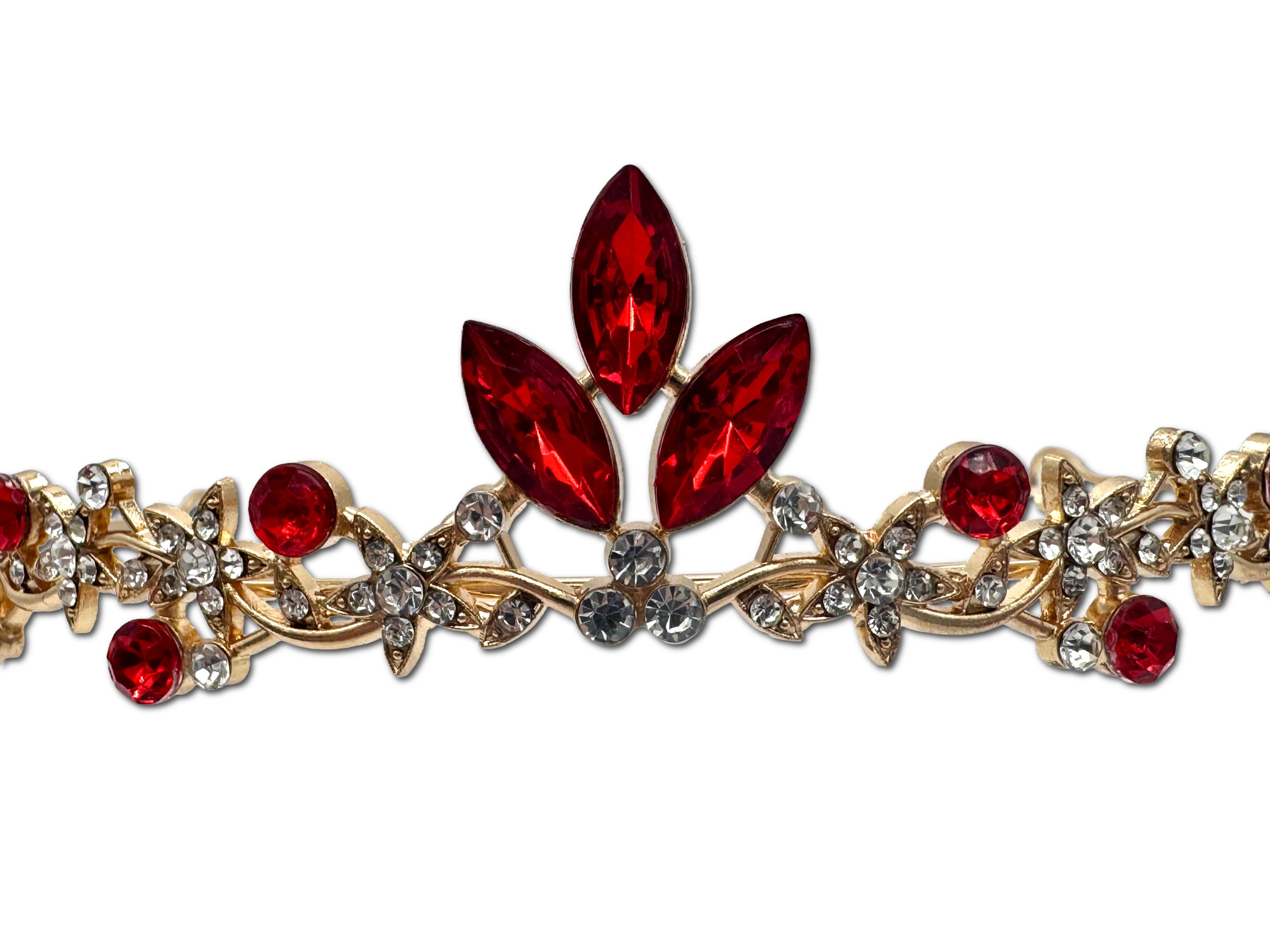 Little Cute Red and Gold Coloured Tiara