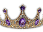 Regal 5 point Amethyst Coloured Tiara