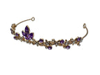 Dainty little Amethyst and Gold Coloured Tiara