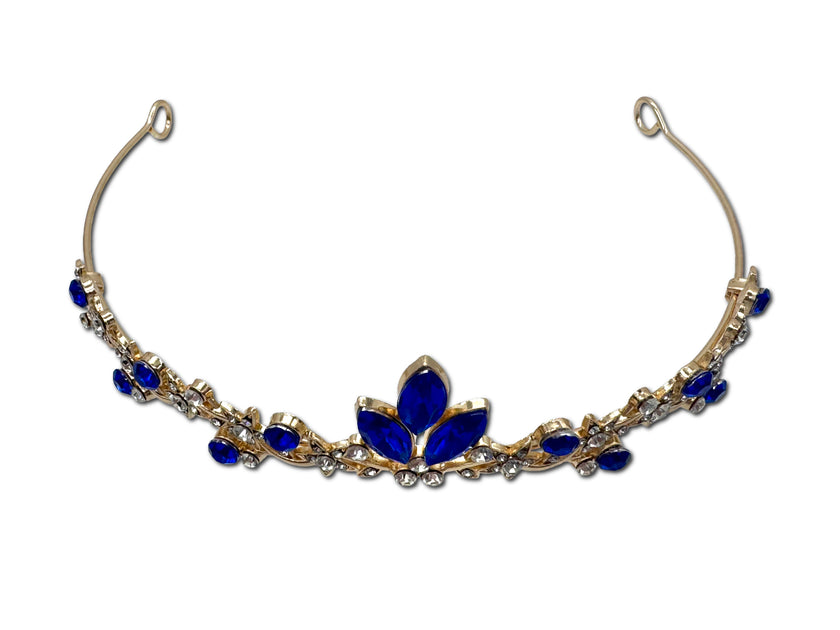 Cute little Sapphire Coloured Encrusted Tiara