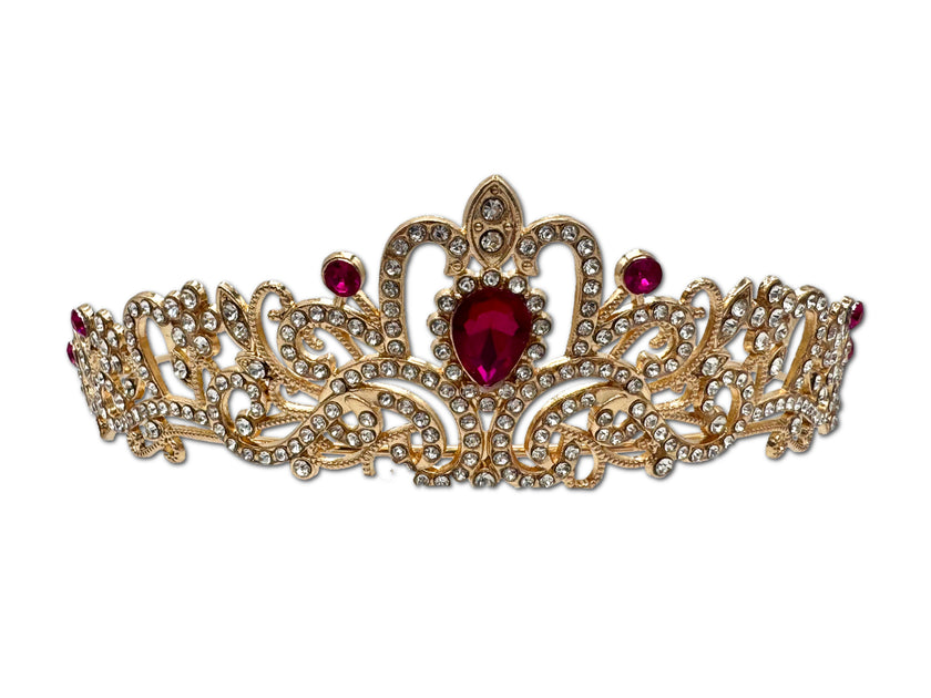 Ruby and Gold Coloured Tiara