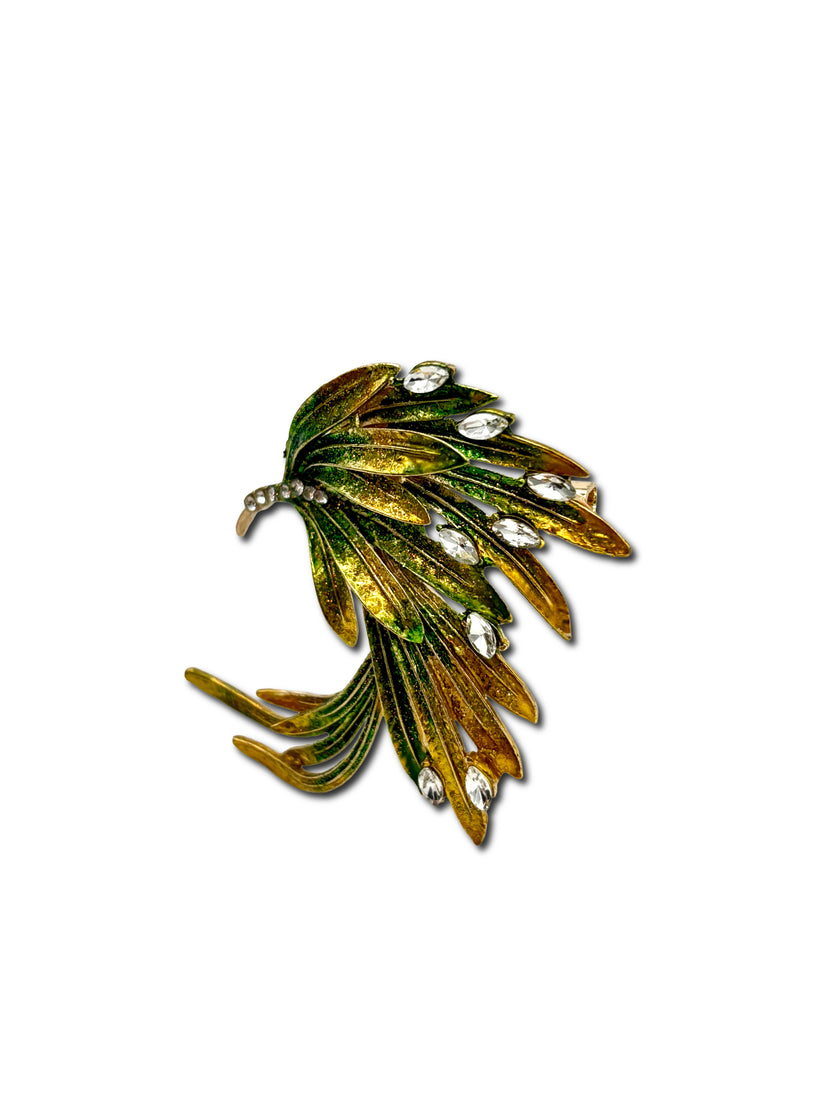 Abstract Feather Brooch