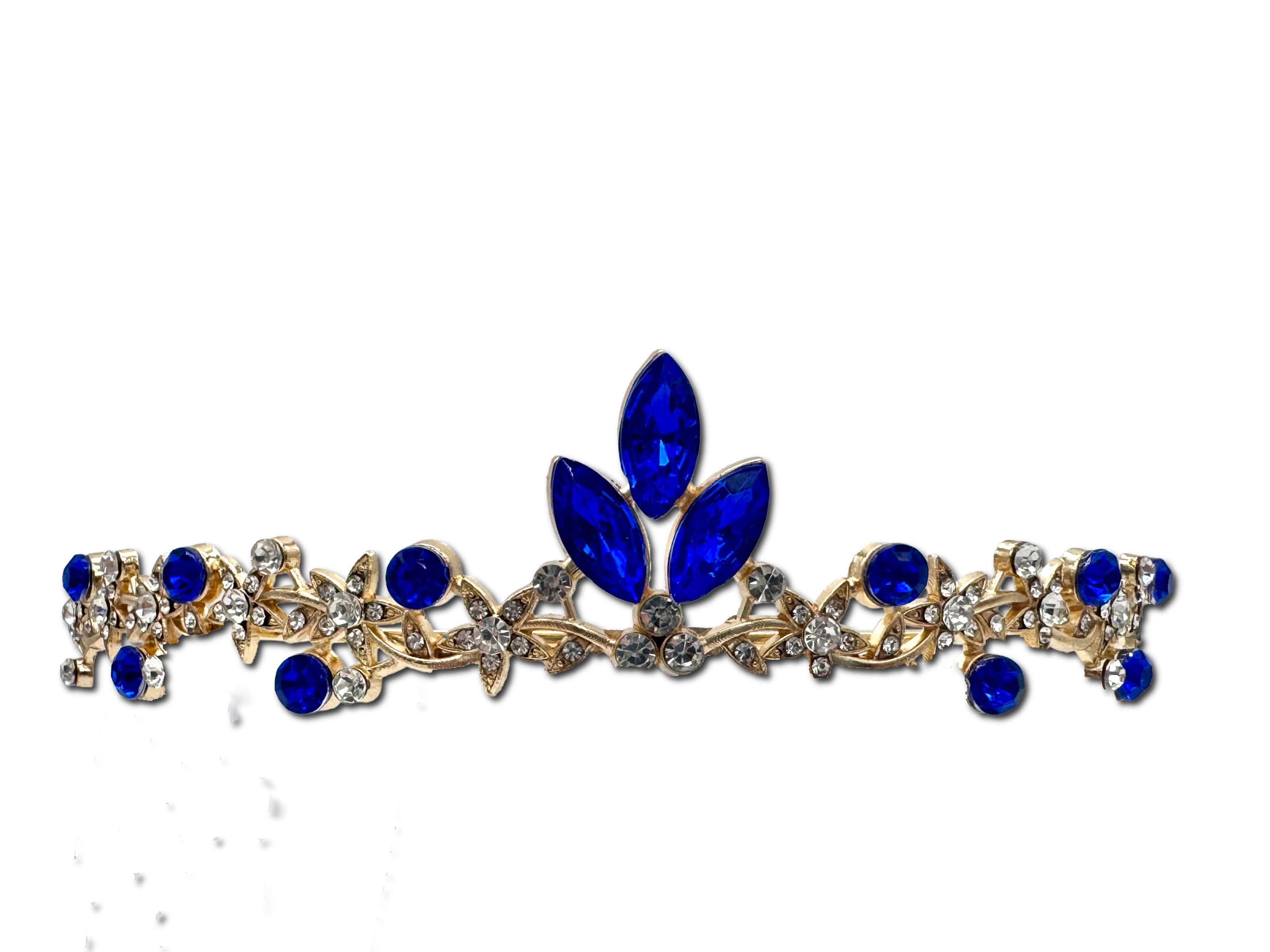 Cute little Sapphire Coloured Encrusted Tiara
