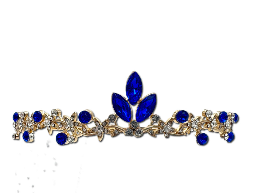 Cute little Sapphire Coloured Encrusted Tiara