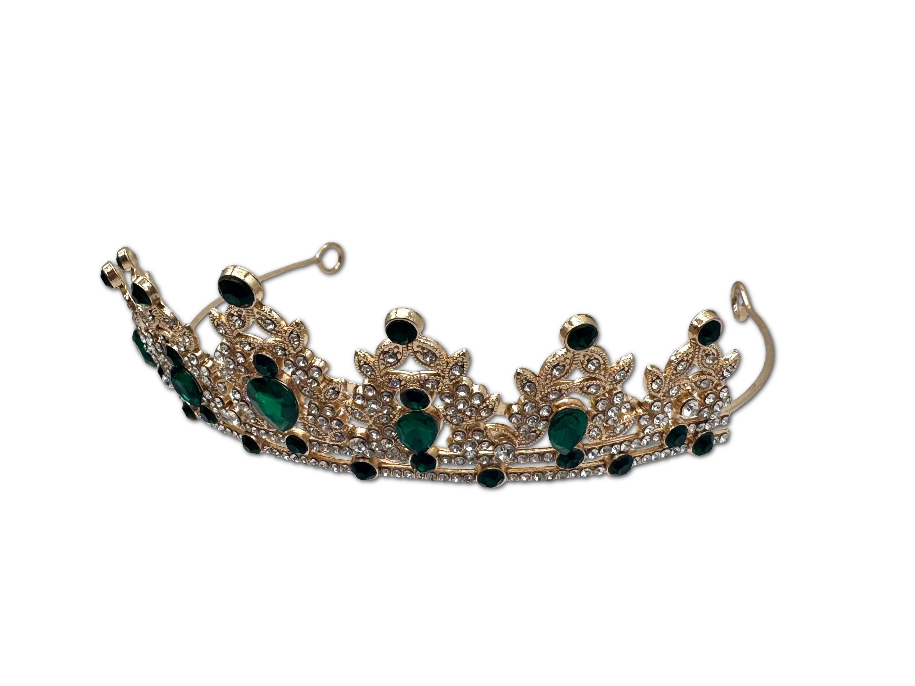 Green and Gold Coloured Tiara