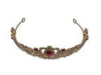 Ruby and Gold Coloured Tiara